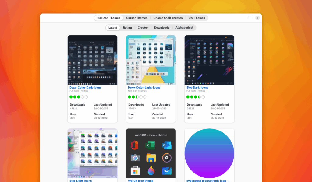 Linux Themes Store