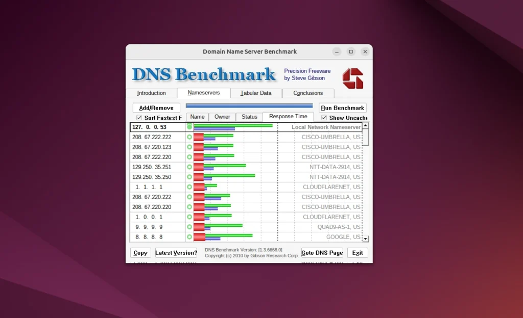 DNS Benchmark