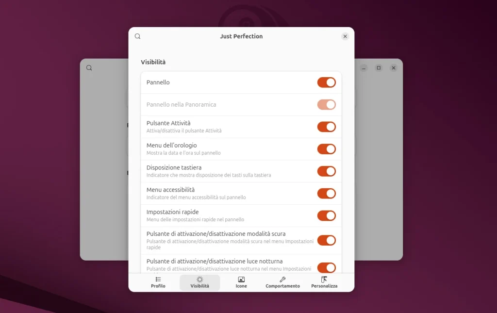 GNOME Just Perfection