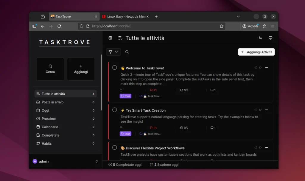 TaskTrove Linux