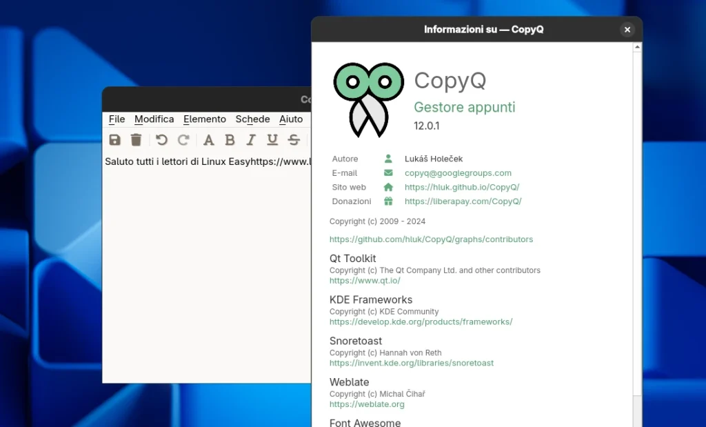 copyq 12 0 linux