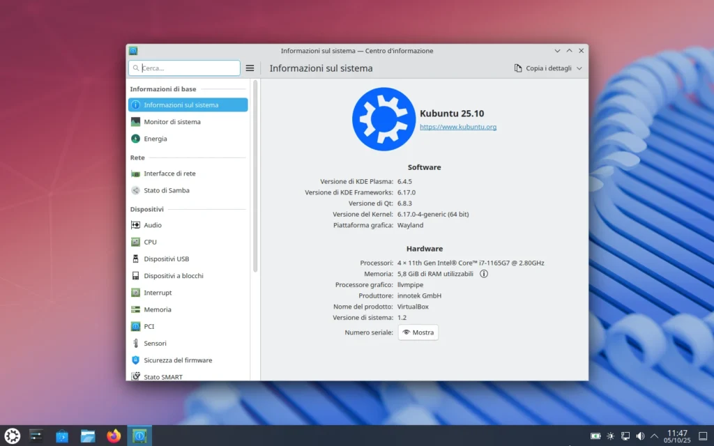 kubuntu 25.10