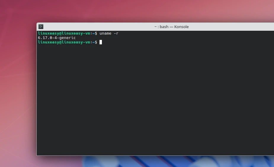 kubuntu 25.10 kernel 6.17