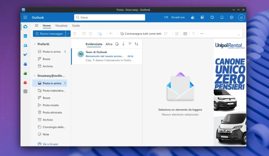 Prospect Mail su Linux