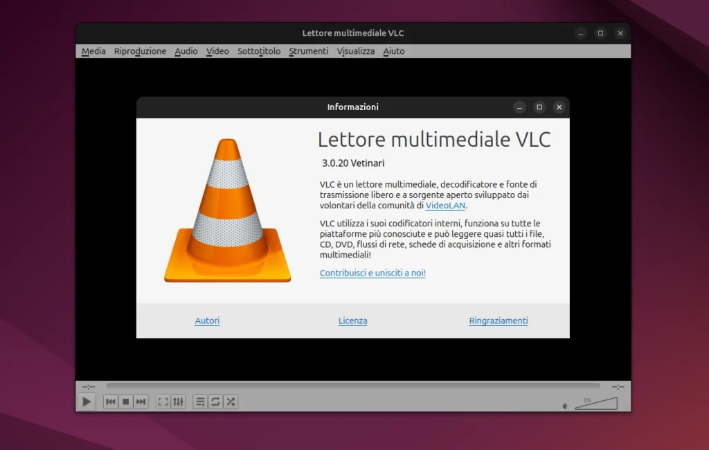 VLC Media Player su Linux