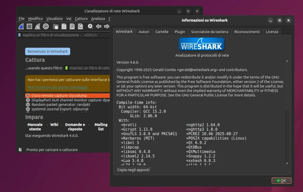 Wireshark 4.6 Linux