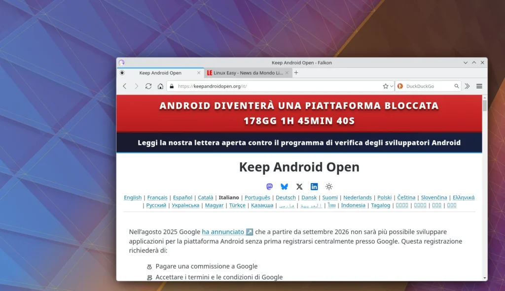 kde Keep Android Open