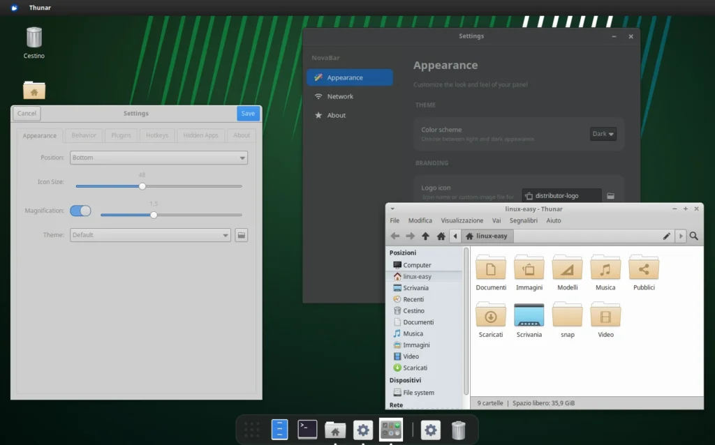 novaber novadash linux